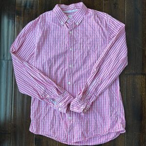 Old Navy Pink Checked Dress Shirt